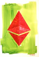 Ethereum logo art